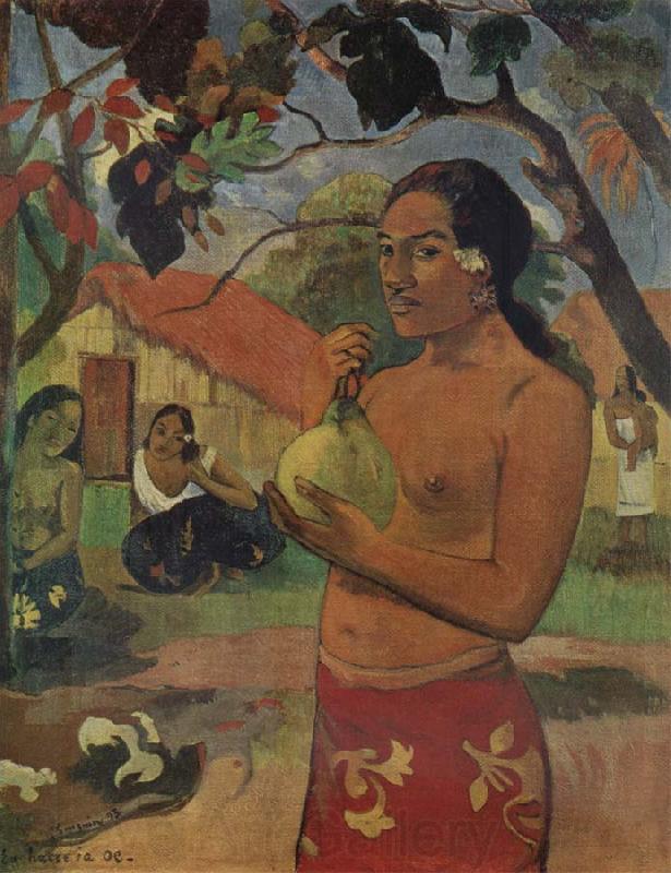 Paul Gauguin Woman Holdinga Fruit